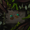 Aires Earrings green onyx